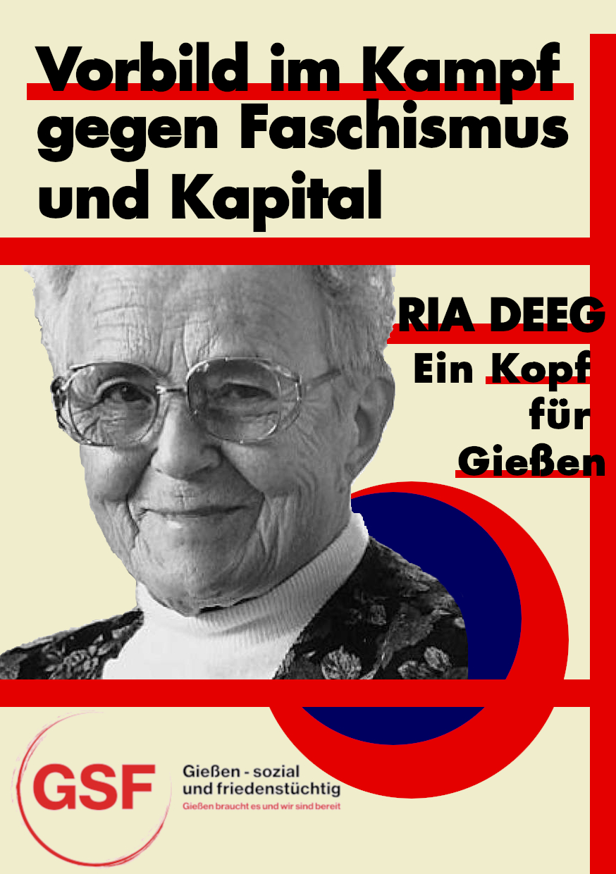 Ria Deeg, Gießener antifaschistische Kämpferin